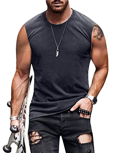 4th of July Shirts Mens Muscle Tank Top 1776 Sleeveless Graphic Gym Workout American Flag Shirt