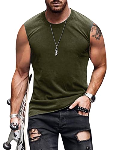 4th of July Shirts Mens Muscle Tank Top 1776 Sleeveless Graphic Gym Workout American Flag Shirt