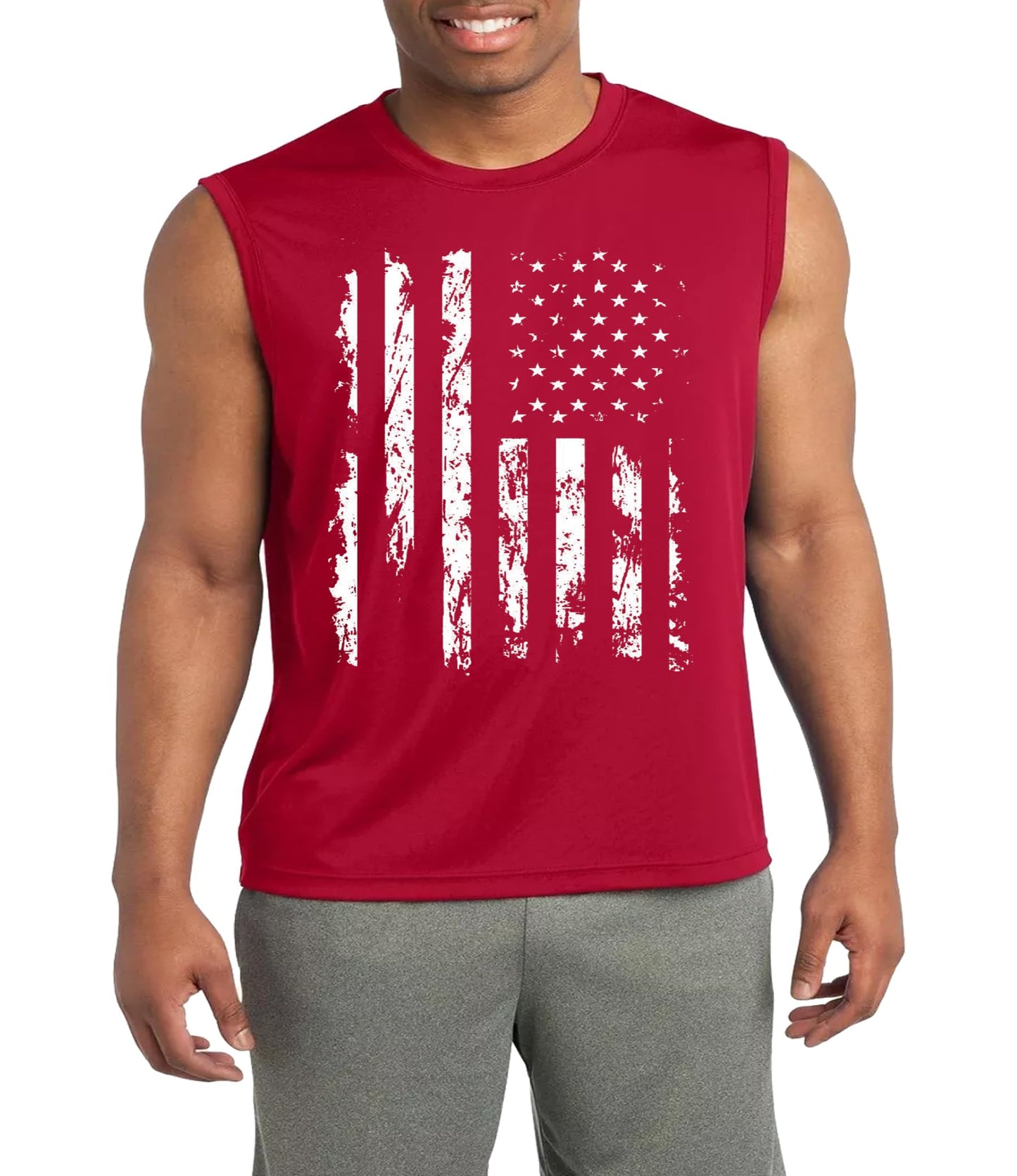 4th of July Shirts Mens Muscle Tank Top 1776 Sleeveless Graphic Gym Workout American Flag Shirt