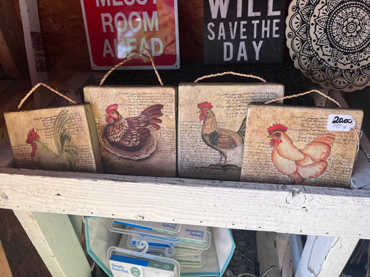Chicken wall hangers